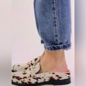 Sister & Soeur cowprint pony hair Penny Loafers
